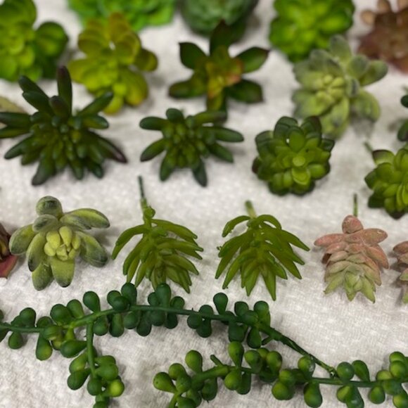 Faux Plant Succulents Lot of 26 Artificial Home Decor - Picture 7 of 7